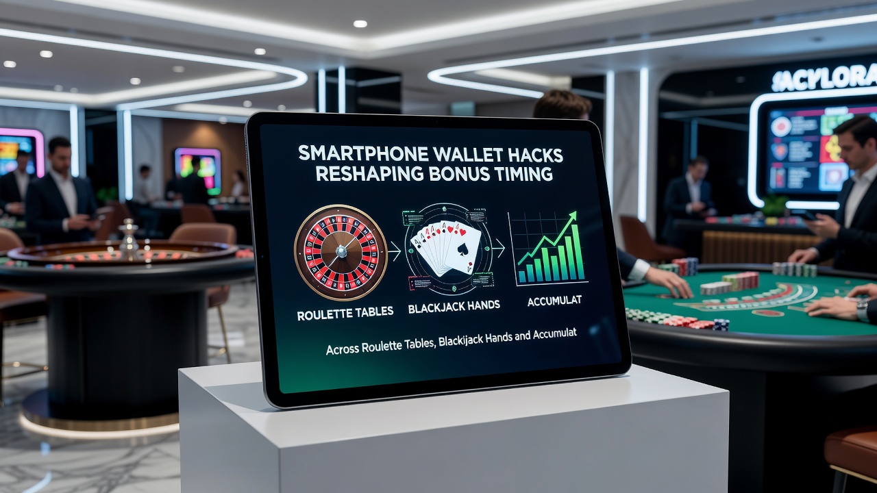 Close-up of smartphone wallet transaction screen with blackjack cards and betting slip visible in background